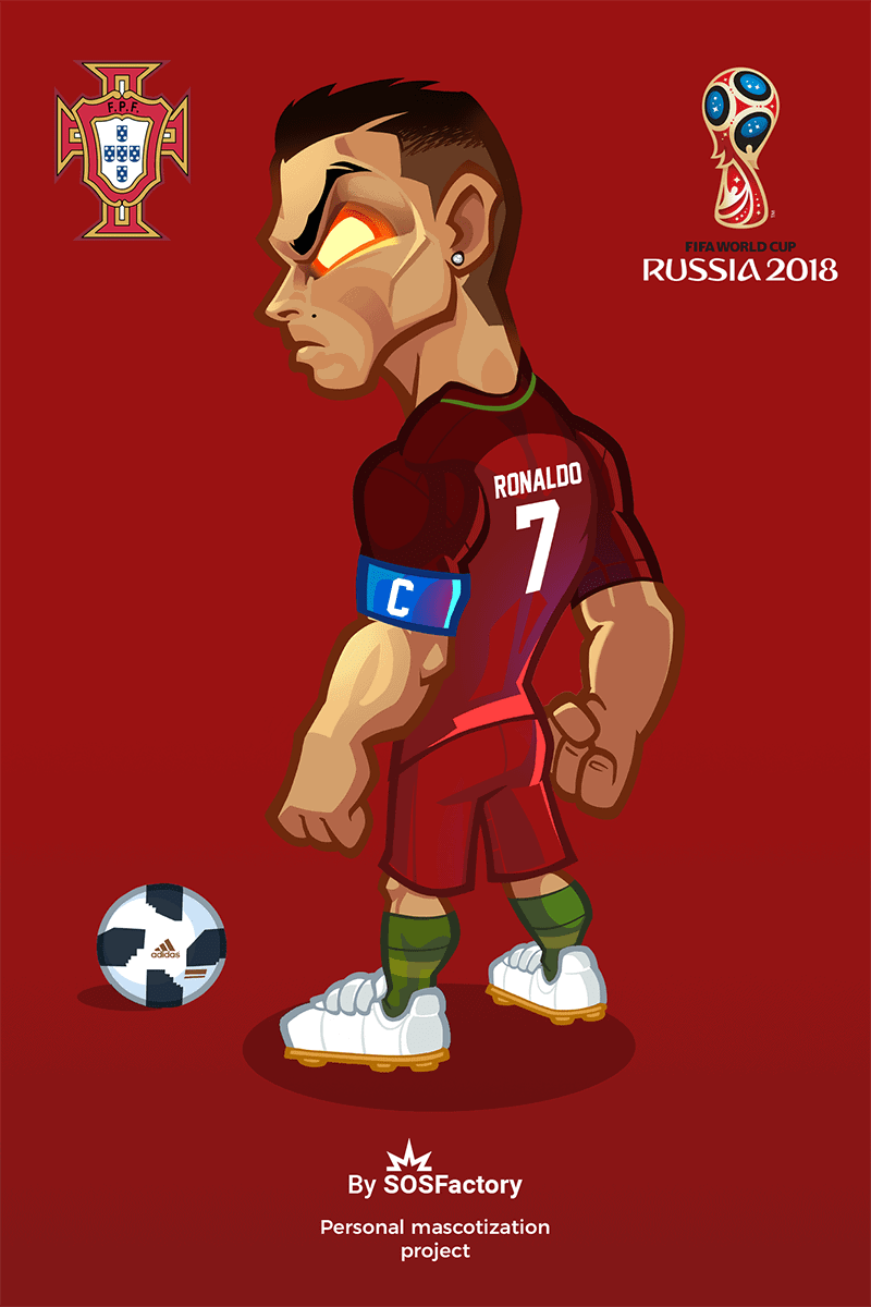 Cristiano Ronaldo caricature