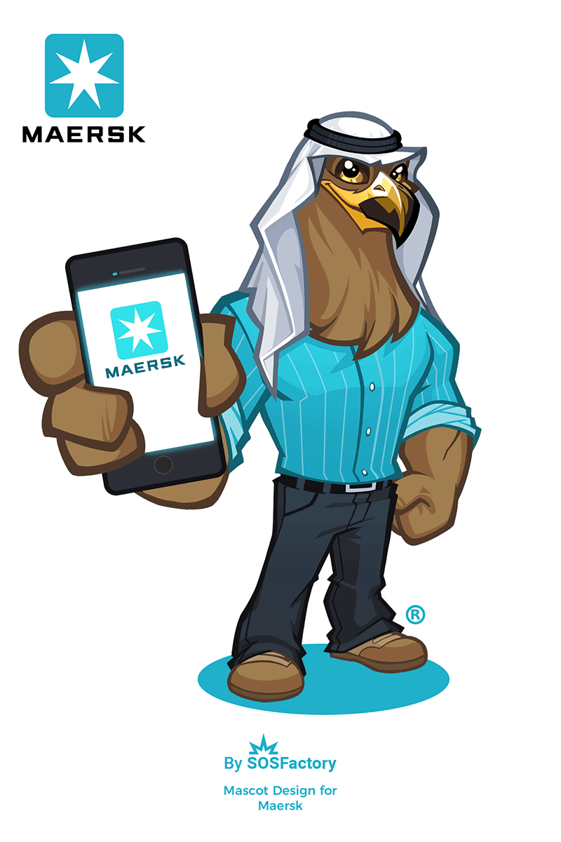 Mascot design for Maersk