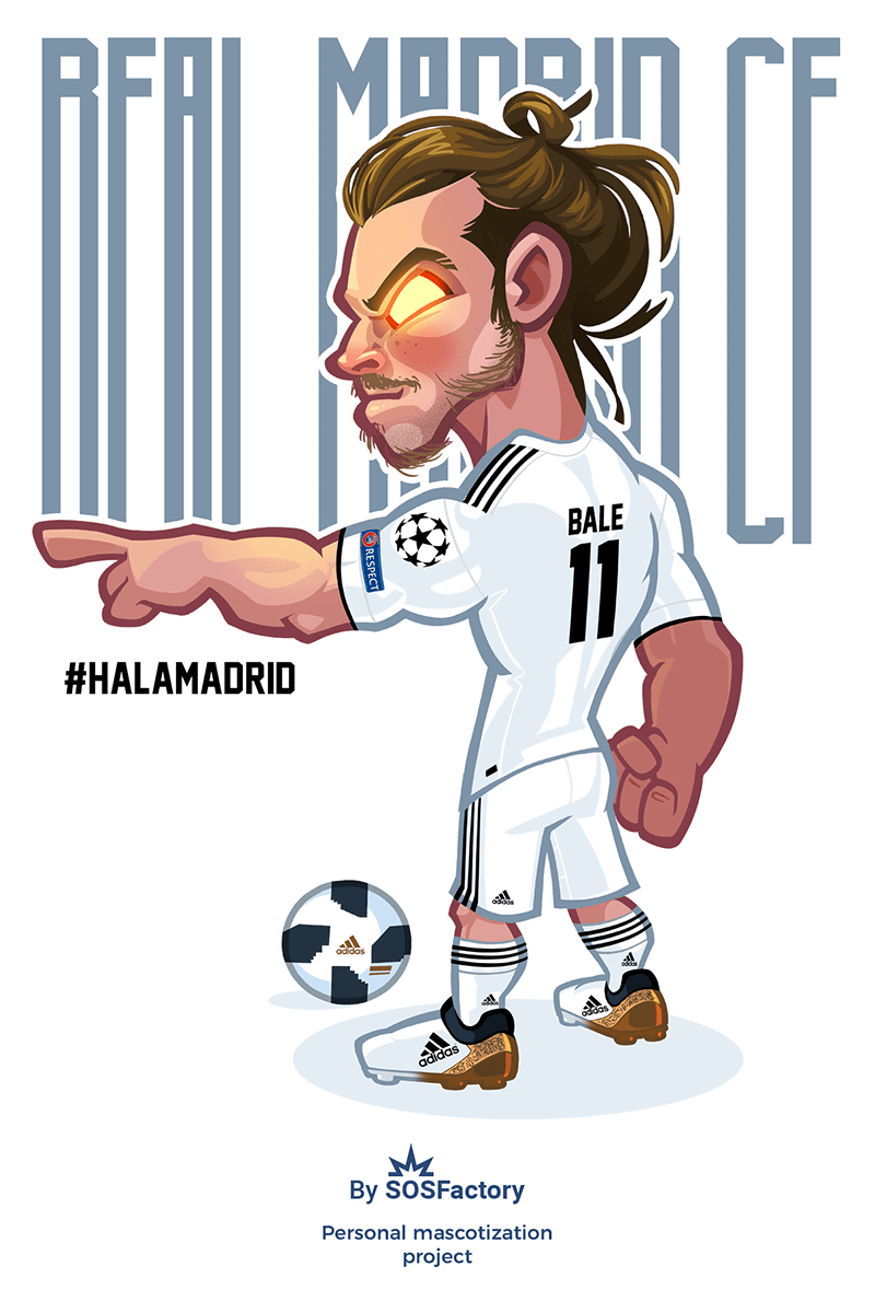 Gareth Bale caricature