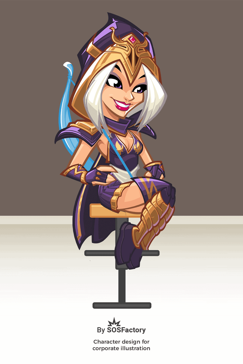 ashe cartoon league of legends