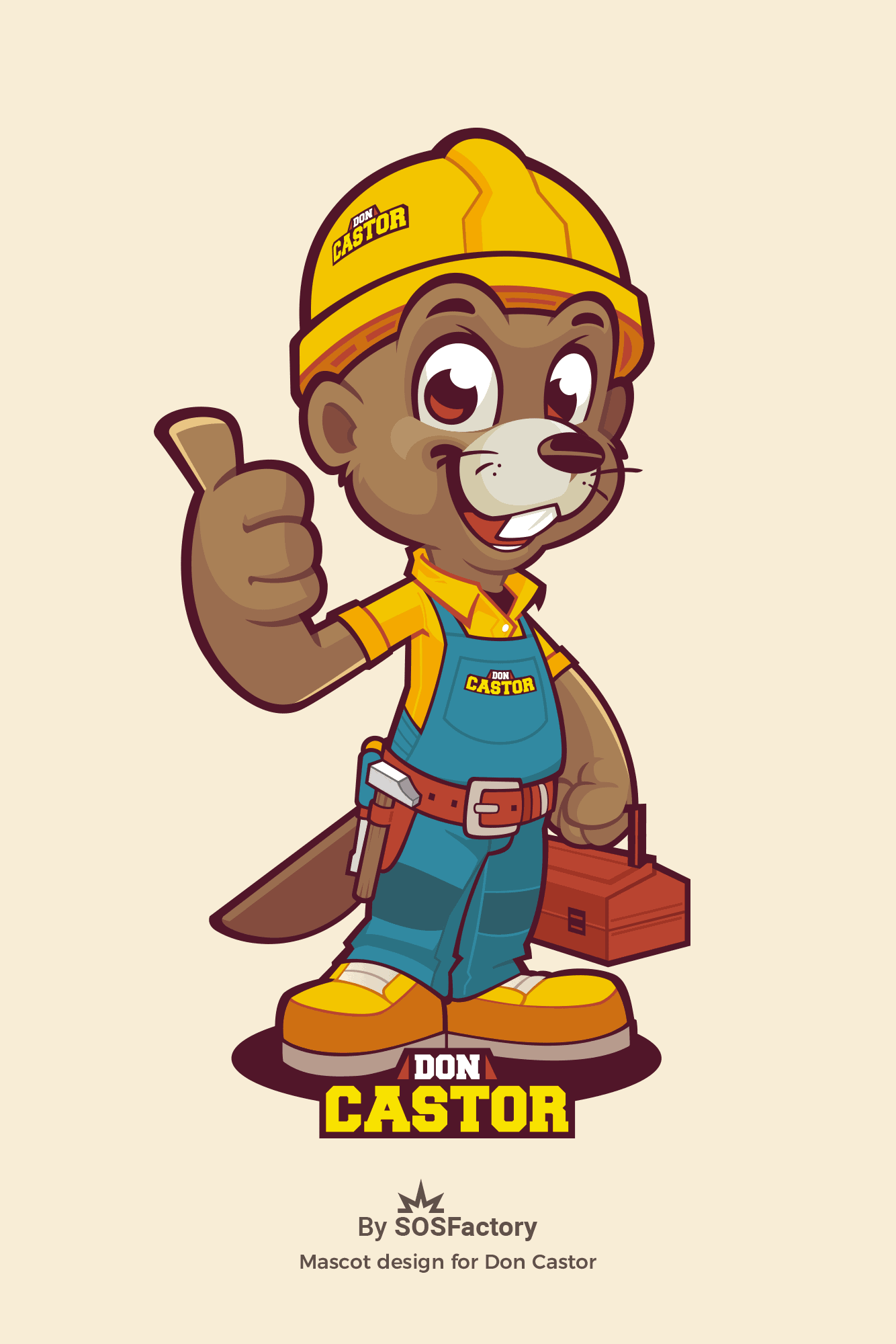 Castor mascot design