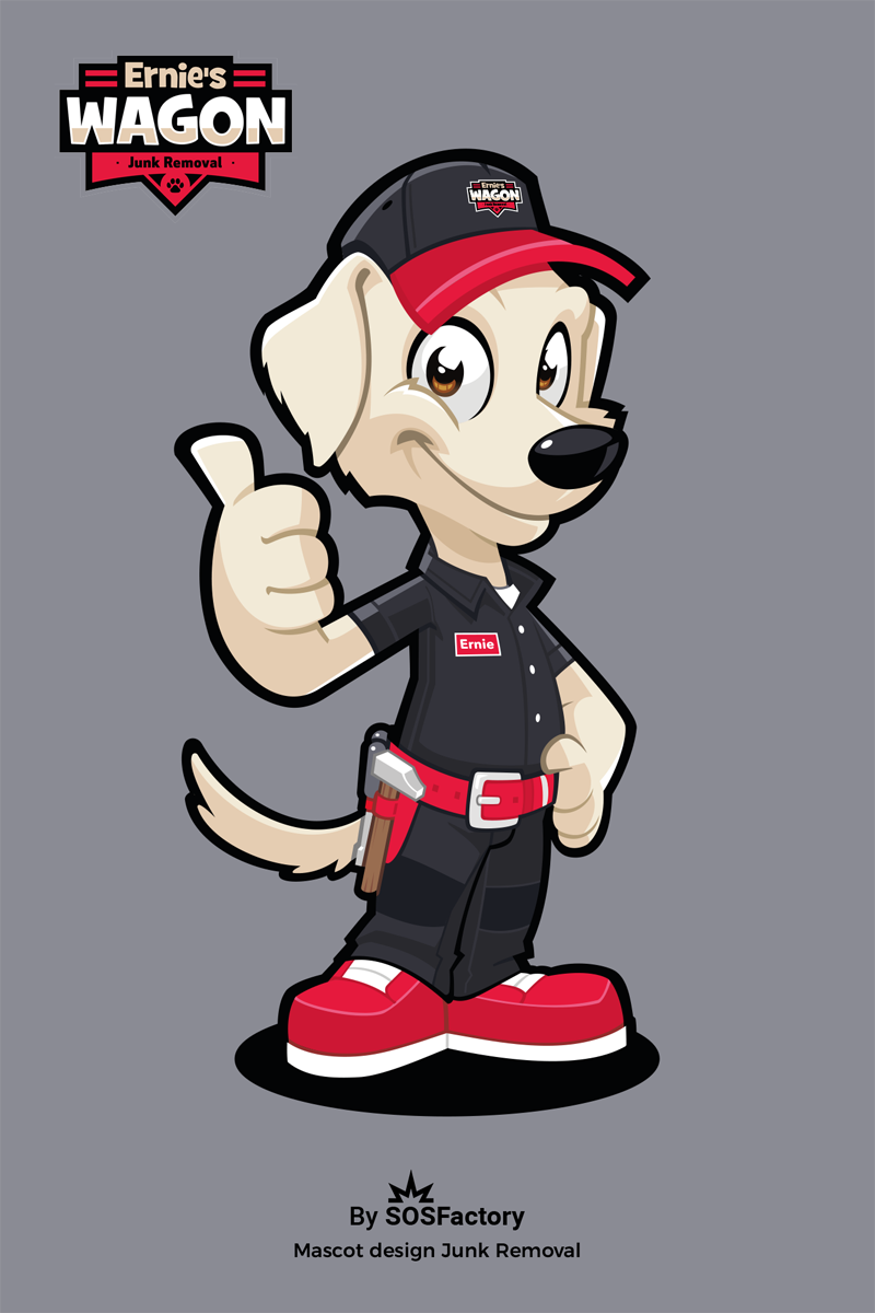 Dog mascot logo