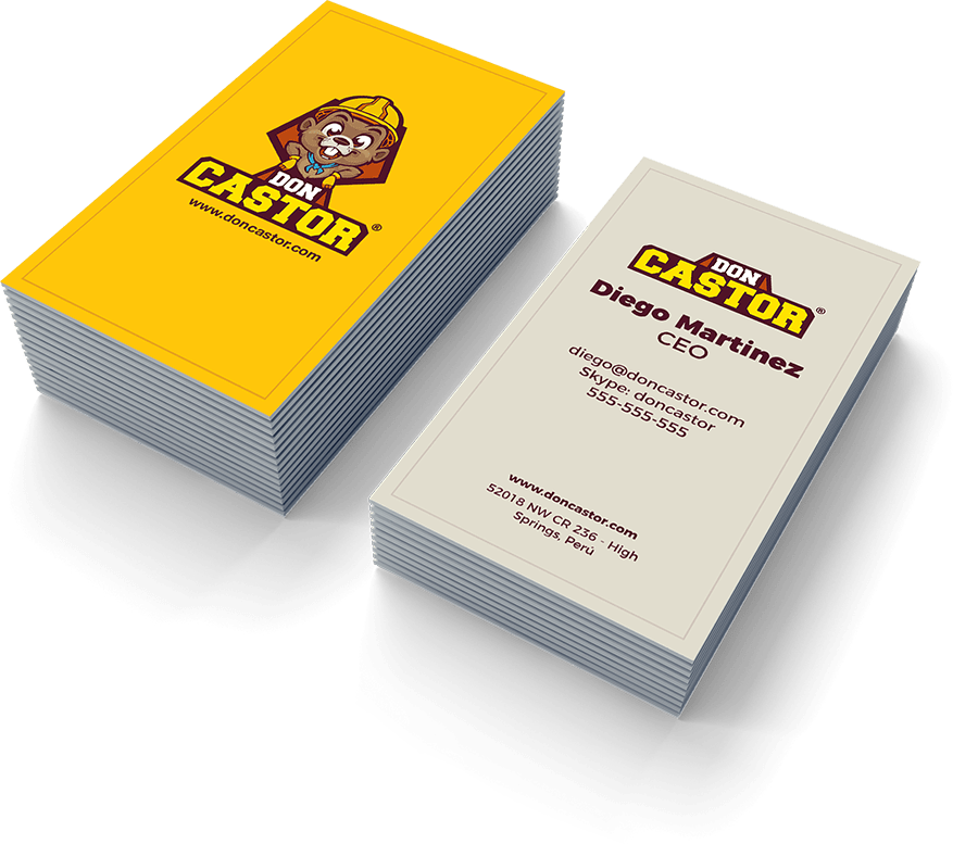 Business card branding