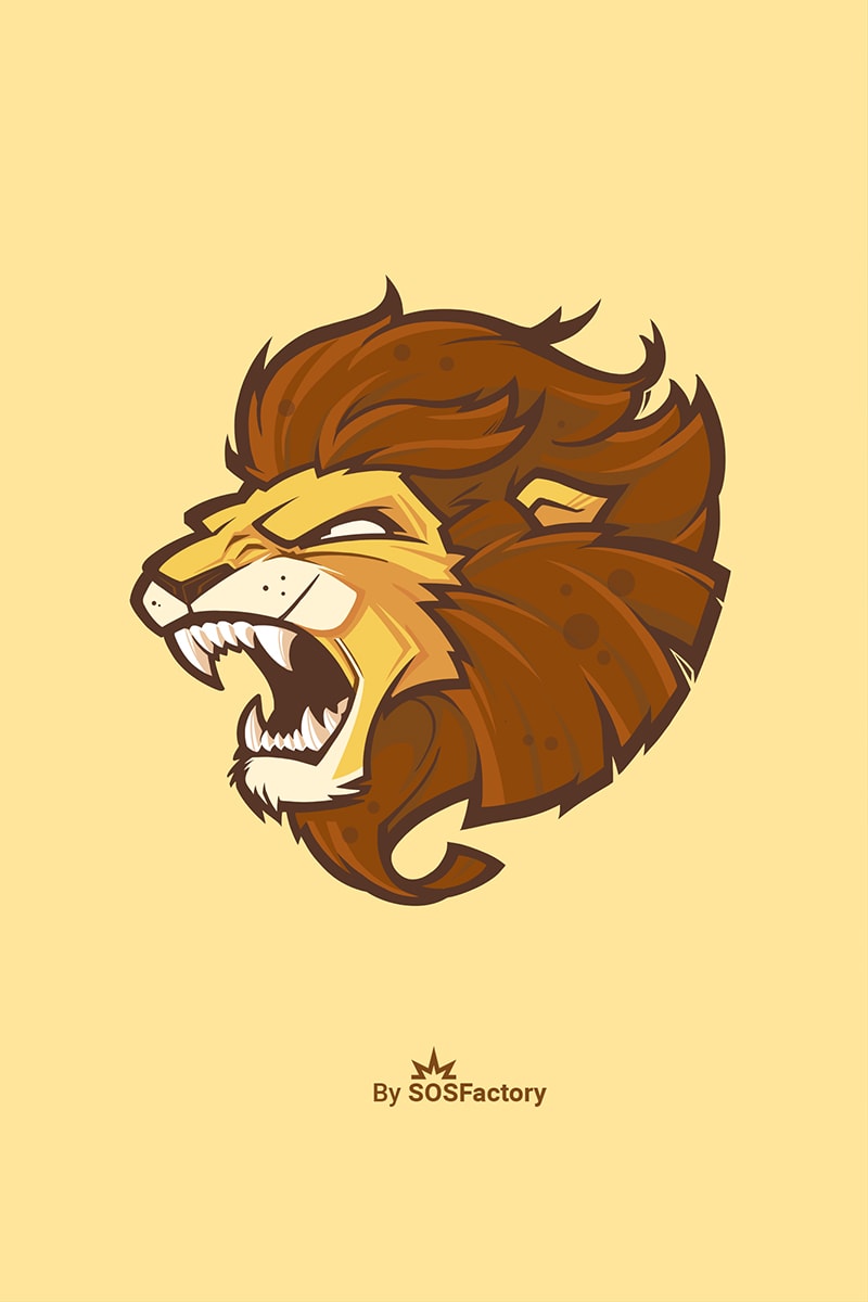 Lion Mascot Logo