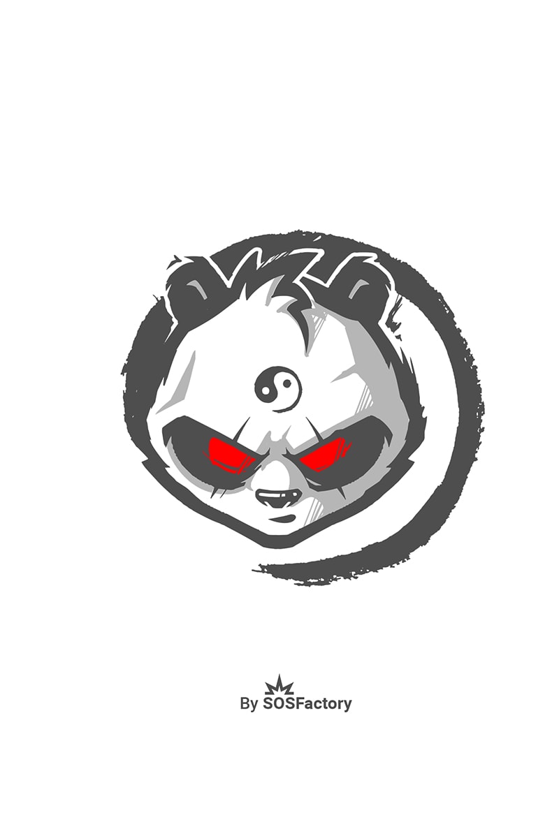 Panda Mascot Logo