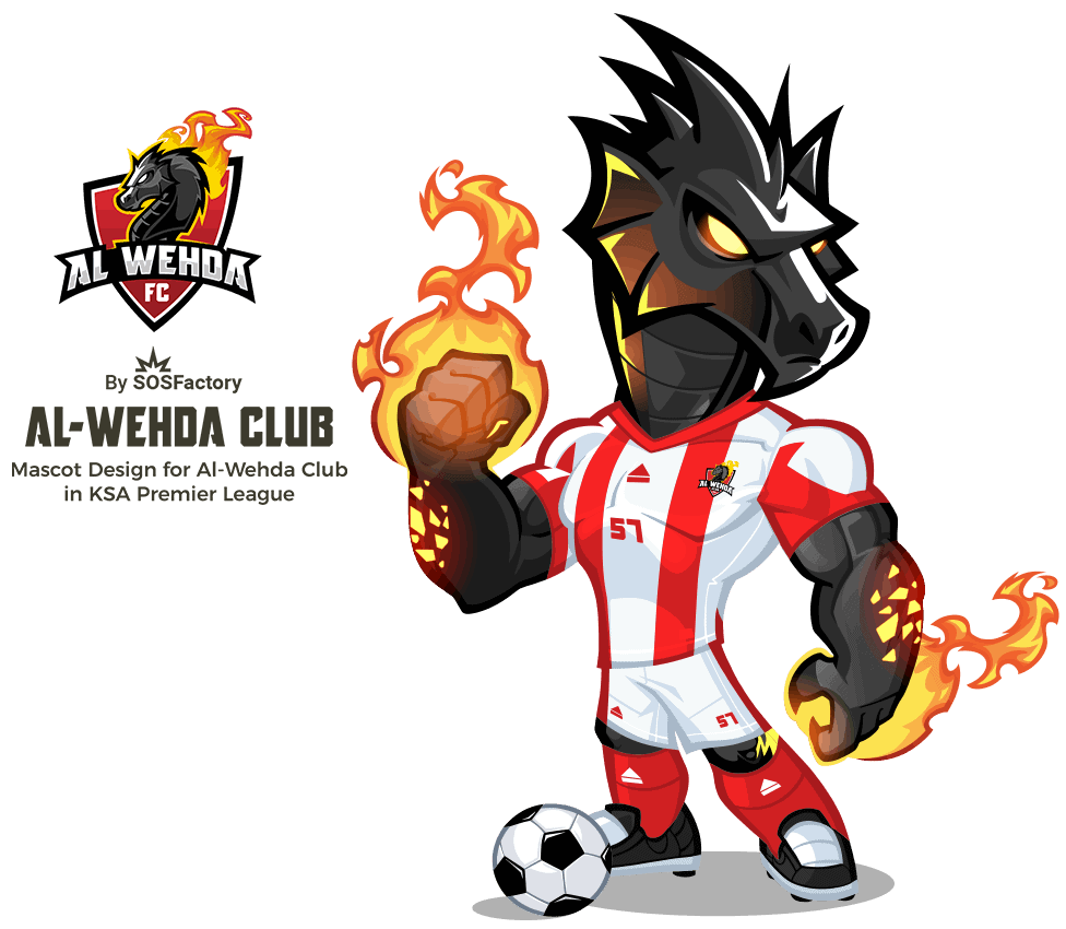 al-wehda mascot logo