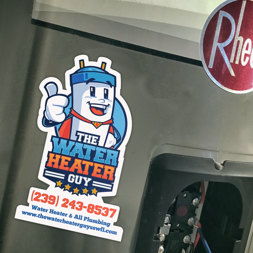 The water heater guy Sticker
