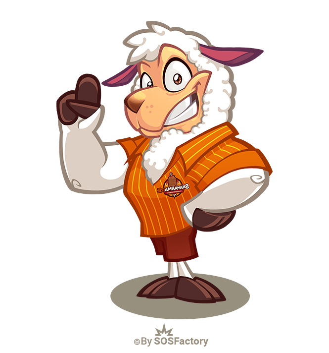 Lamb Mascot Character