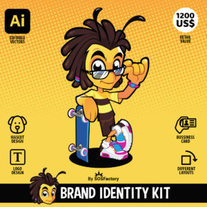 Aveja plantilla logo y mascota