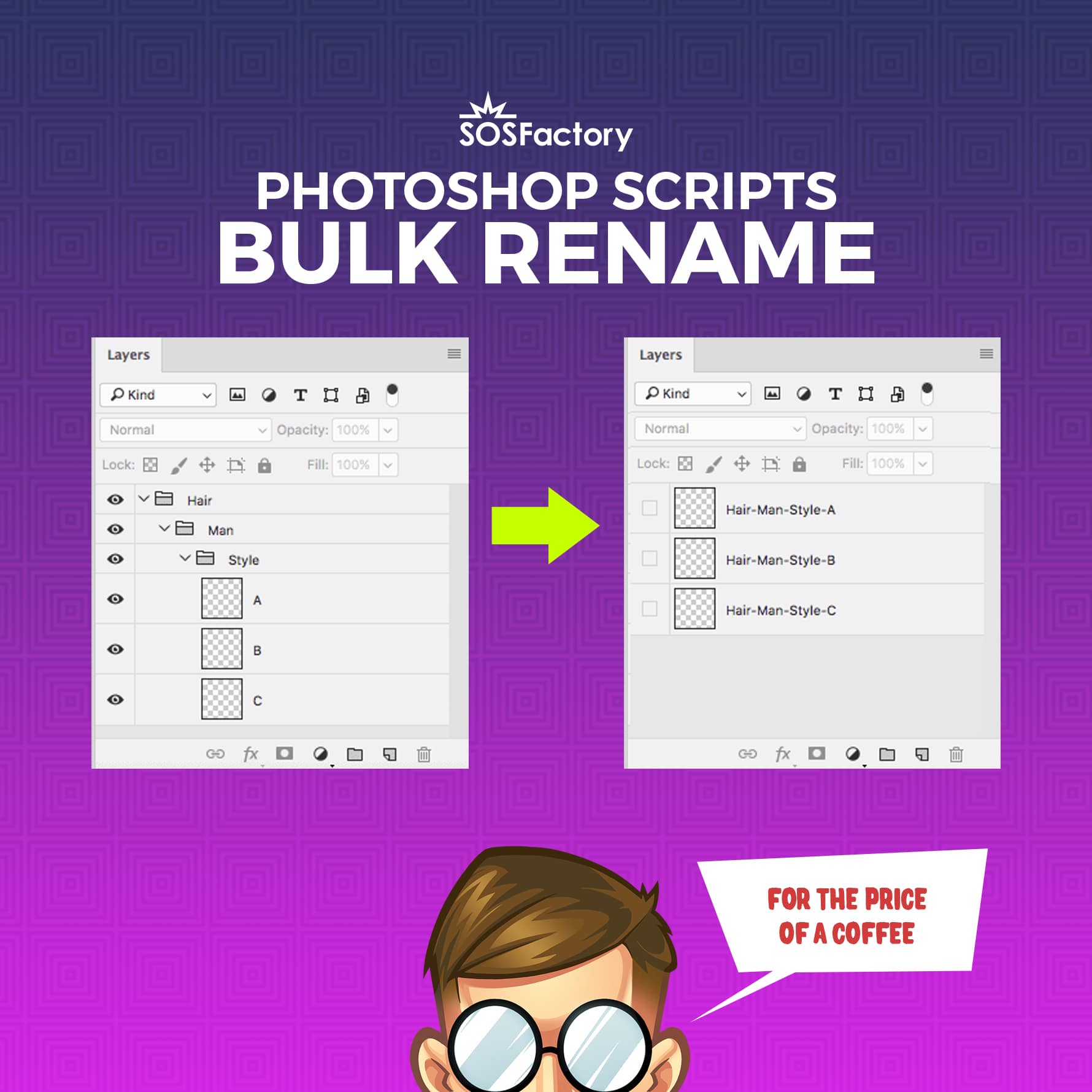 bulk rename photoshop layers