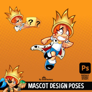 Mascot design poses