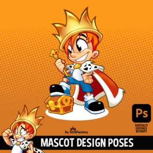 Mascot design poses