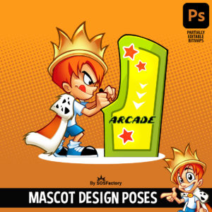 Mascot design poses