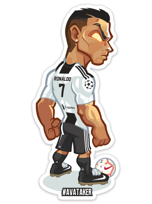 Cristiano Ronaldo Sticker & Magnet » SOSFactory