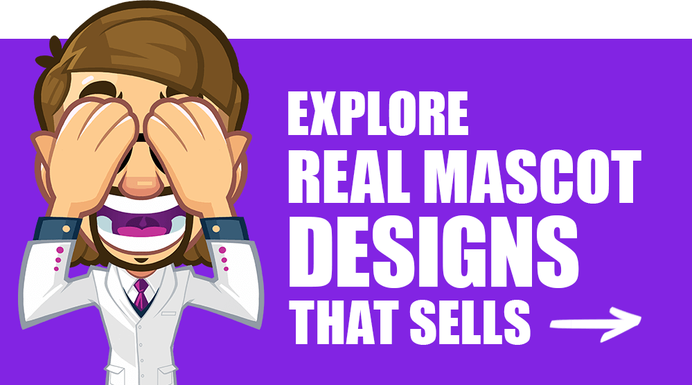 Call to action for mascot design portfolio